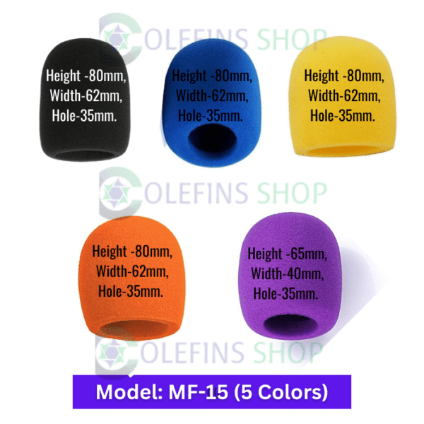 Microphone-foam-cover-black-Model-MF-15-