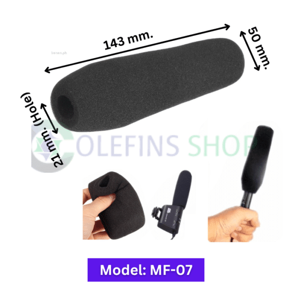 Microphone-foam-cover-black-Model-MF-07