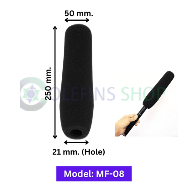 Microphone-foam-cover-black-Model-MF-08