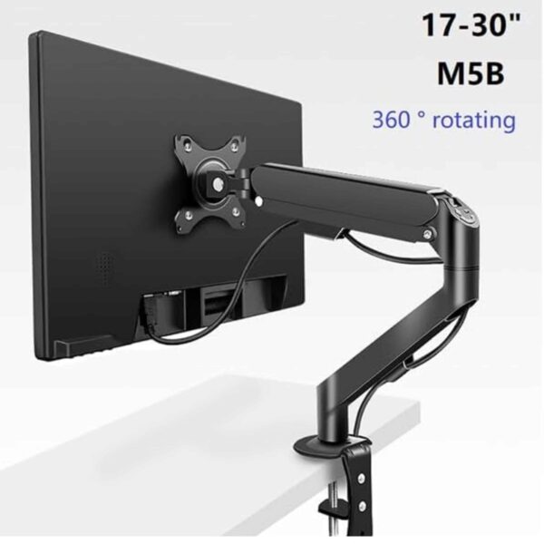 M5B GAS Spring Desk Mount Monitor Stand in 360 Degree Rotation